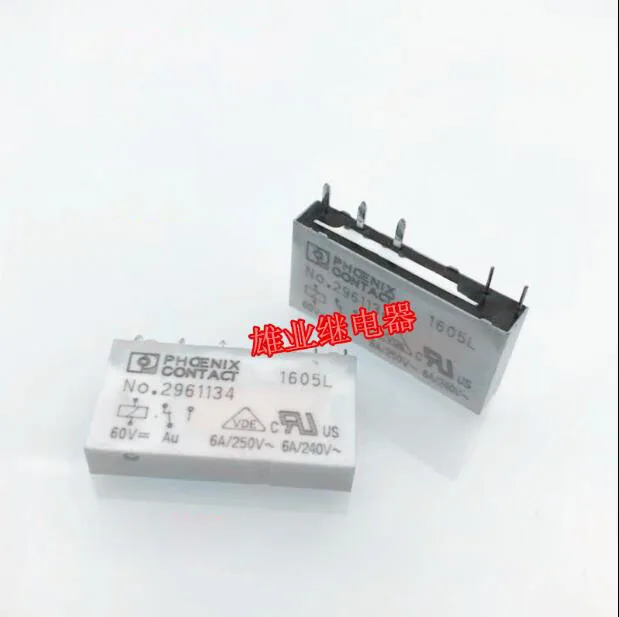 

HOT NEW 60V relay NO.2961134 60VDC NO2961134 60VDC DC60V 60V 6A 250V 5PIN