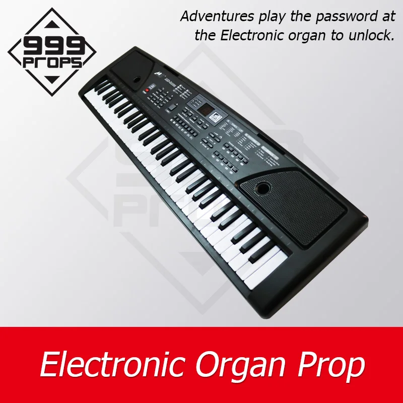 999PROPS Electronic Organ Prop Room Escape Play correct password to unlock Electronic Keyboard prop puzzle room