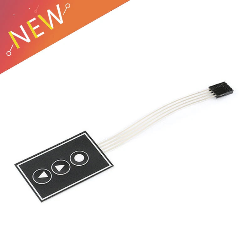 10 sztuk/1 szt. 1x3 matryca 3-klawiszowy przełącznik membranowy klawiatura klawiatura Panel sterowania zestaw DIY dla Arduino 1*3 klawisze