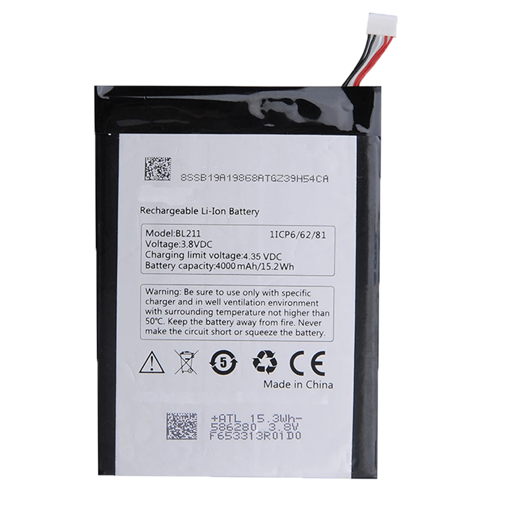 

10pcs/lot BL 211 Battery For Lenovo P780 Battery Bl211 4000mAh High Capacity Replacement Mobile Phone Battery