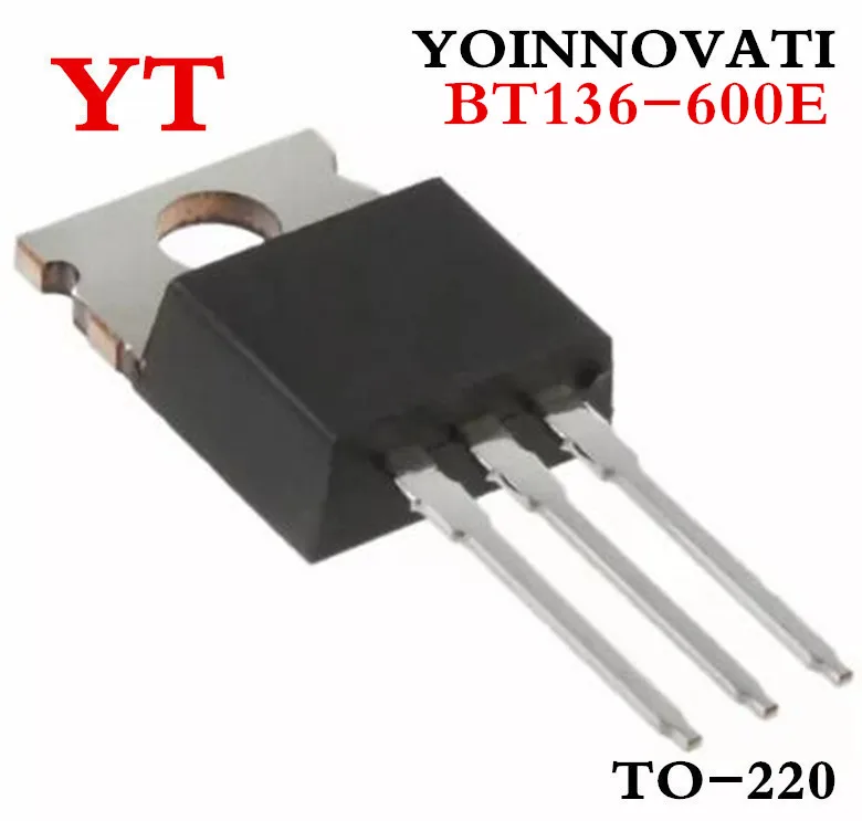 10PCS BT136-600E TRIAC SENS GATE 600V 4A TO220AB Best quality