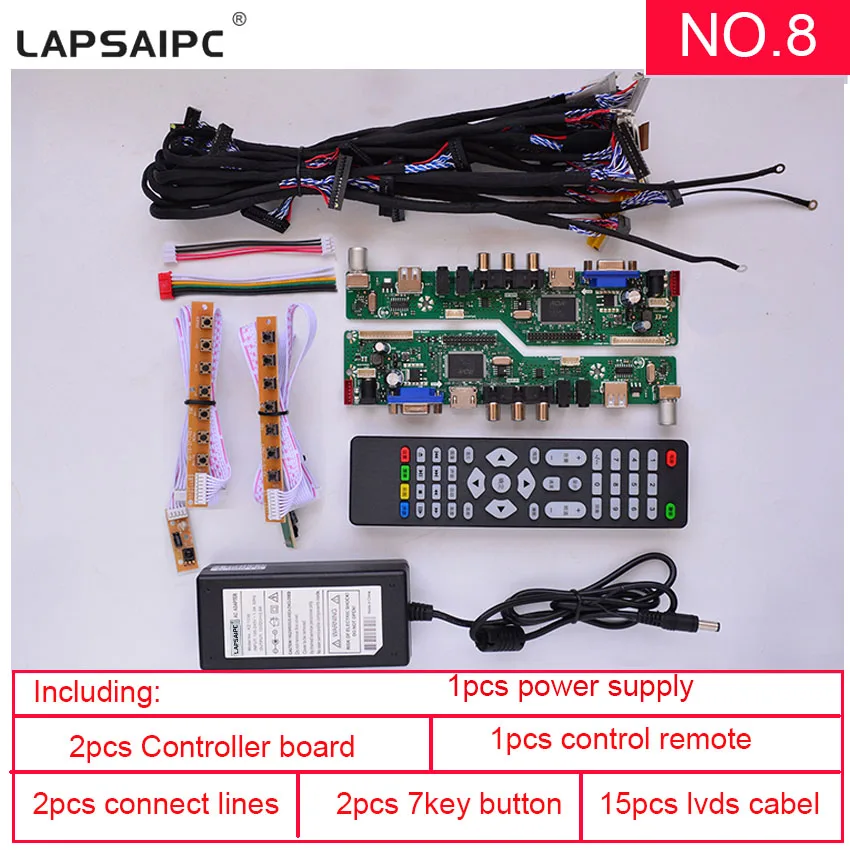 Lapsaipc SKR.03 8501 유니버설 컨트롤 보드, 1920x1080 LCD LED LVD 스크린 패널 교체용 정품 대체 보드 리뷰 및 실전 사용기