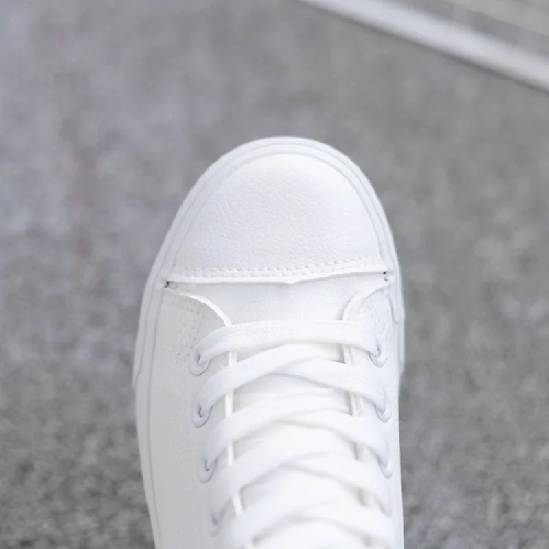 Women Casual Shoes 2020 Autumn Fashion High Top Sneakers Shoes Women Flat Female Breathable Lace Up Zipper Women Sneakers