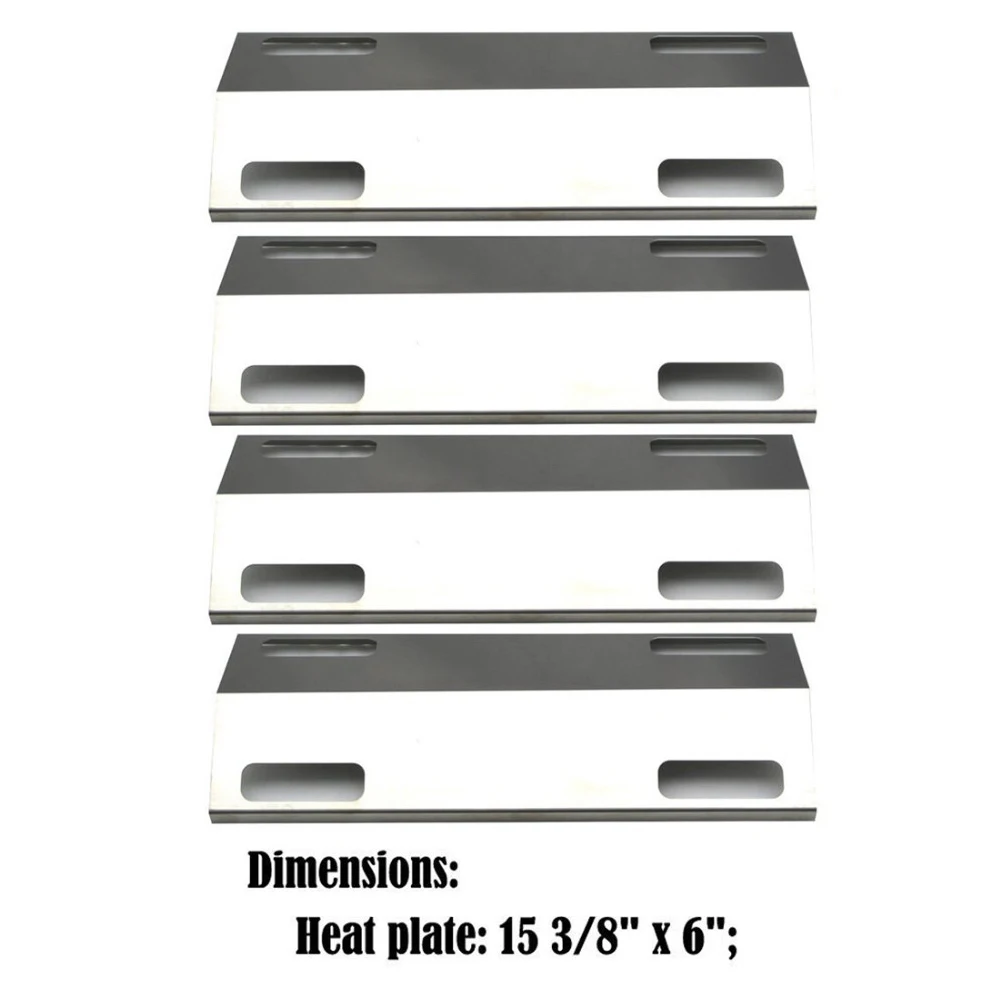 

BBQ Parts 99351(4-pack) Stainless Steel Heat Shield Replacement Heat Plate for Ducane Gas Grill Models