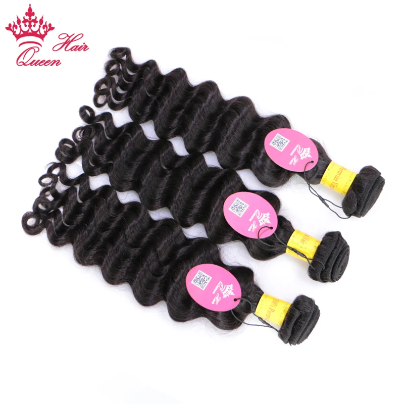 Queen Hair Official Store Peruvian Natural Wave Bundles 100% Human Weave Virgin Raw Hair Extensions Natural Color Fast Shipping