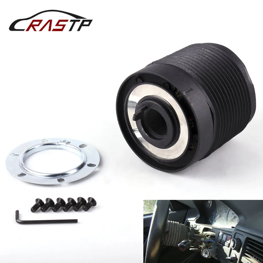 RASTP-Black Racing Steering Wheel Hub Adapter Boss Kit for Volkswagen Jetta for VW-4A RS-QR022