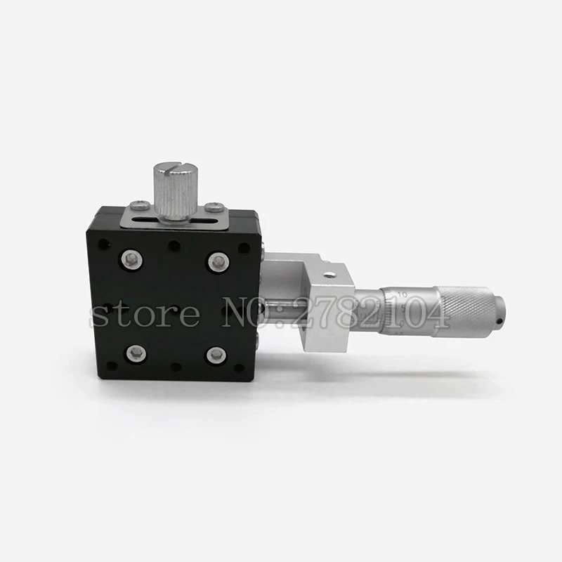 Imagem -04 - Plataforma de Corte Manual Estágios Lineares Ajuste do Rolamento Mesa Deslizante Trilho Transversal Eixo x 40x40 mm X40-l X40-c X40-r