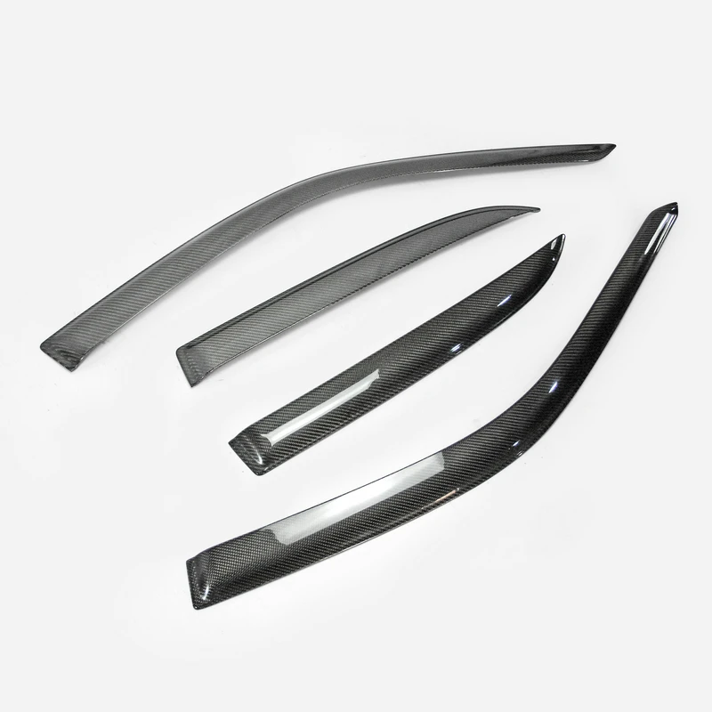 For Lexus SXE10 Altezza Z Zenki Carbon Fiber OEM Wind Visor Deflector Glossy Fibre Rain Eyebrow Kit Racing Window Eyelid Part