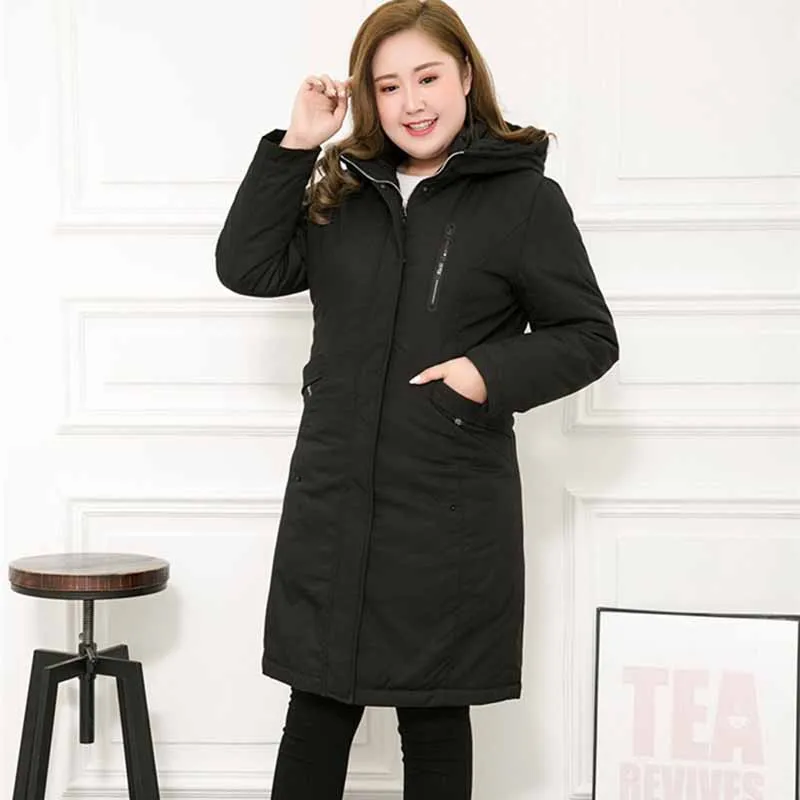 Oversize Winter Parkas Women Thick Warm Hooded White Duck Down Jackets 9XL Down Coats Female Lining Can Removed Women clothing