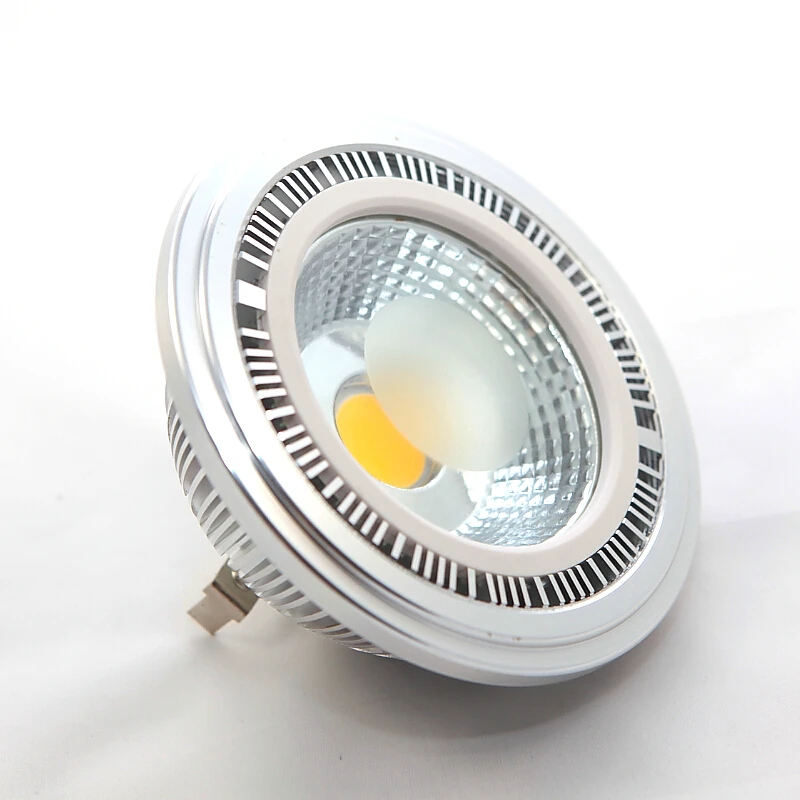 High Power 15W COB LED Spotlight  AR111 LED Light ES111 QR111 LED Downlight Recessed Ceiling Lamps Aluminum DC12V AC85-265V