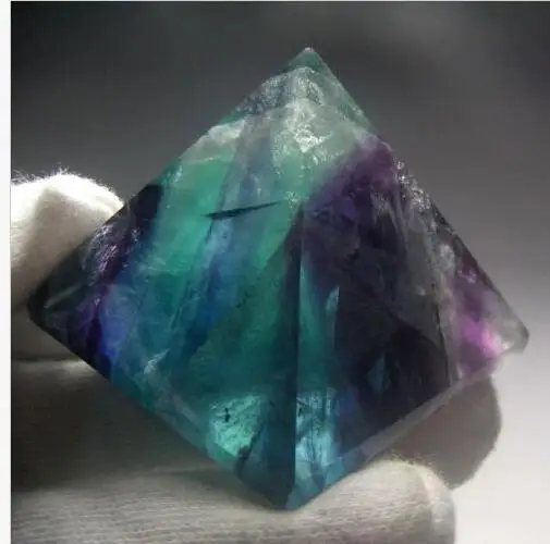 

1.6" Natural Fluorite Quartz Crystal Polished pyramid Specimen Healing