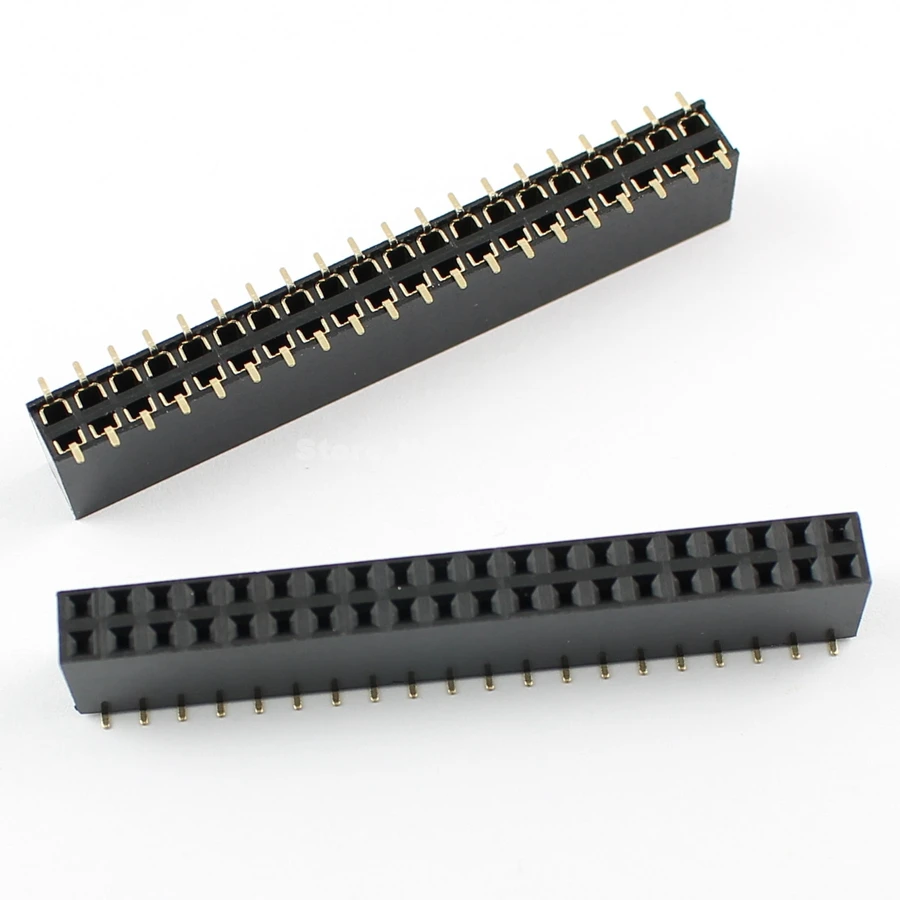 10pcs Pitch 2.54mm 2x20 Pin 40 Pin Female Double Row SMT Pin