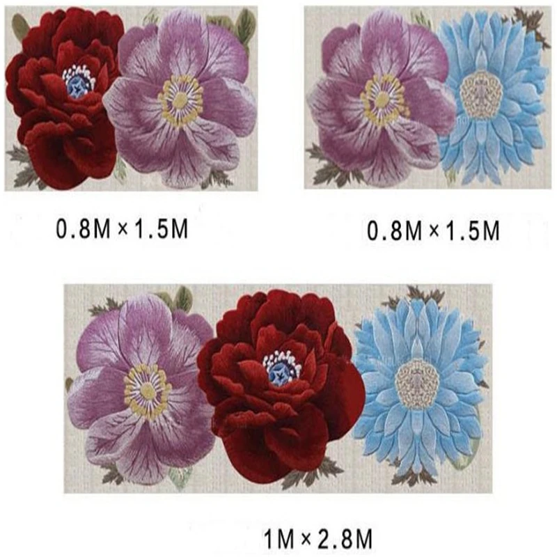 100% Wool carpet with flowers for Living Room Bedroom Hallway Corridor large Mat Rugs Decoration Floor rugs Custom made