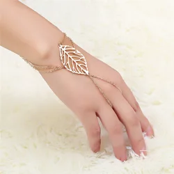 Alloy Sen Series Leaves Handmade Simple Women Bracelet Jewelry Pop Accessories Bracelet Retro Fashion Bracelet Birthday Gift