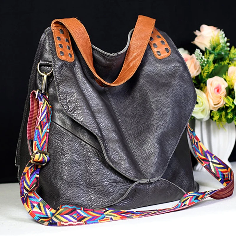 Arliwwi New Fashion Bags 100% Genuine Leather Handbags Large Capacity Hot Design Women Bags Multifunction Shoulder Bag GS02