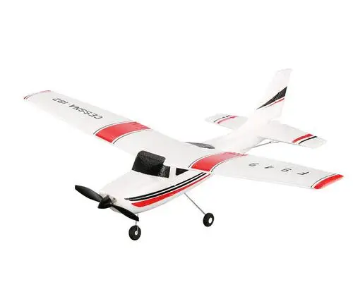 Parkten WLtoys F949 2.4G 3CH Cessna 182 Micro RC Airplane BNF Without Transmitter Outdoor Drone Toy for Ages 14+ Kids Gift