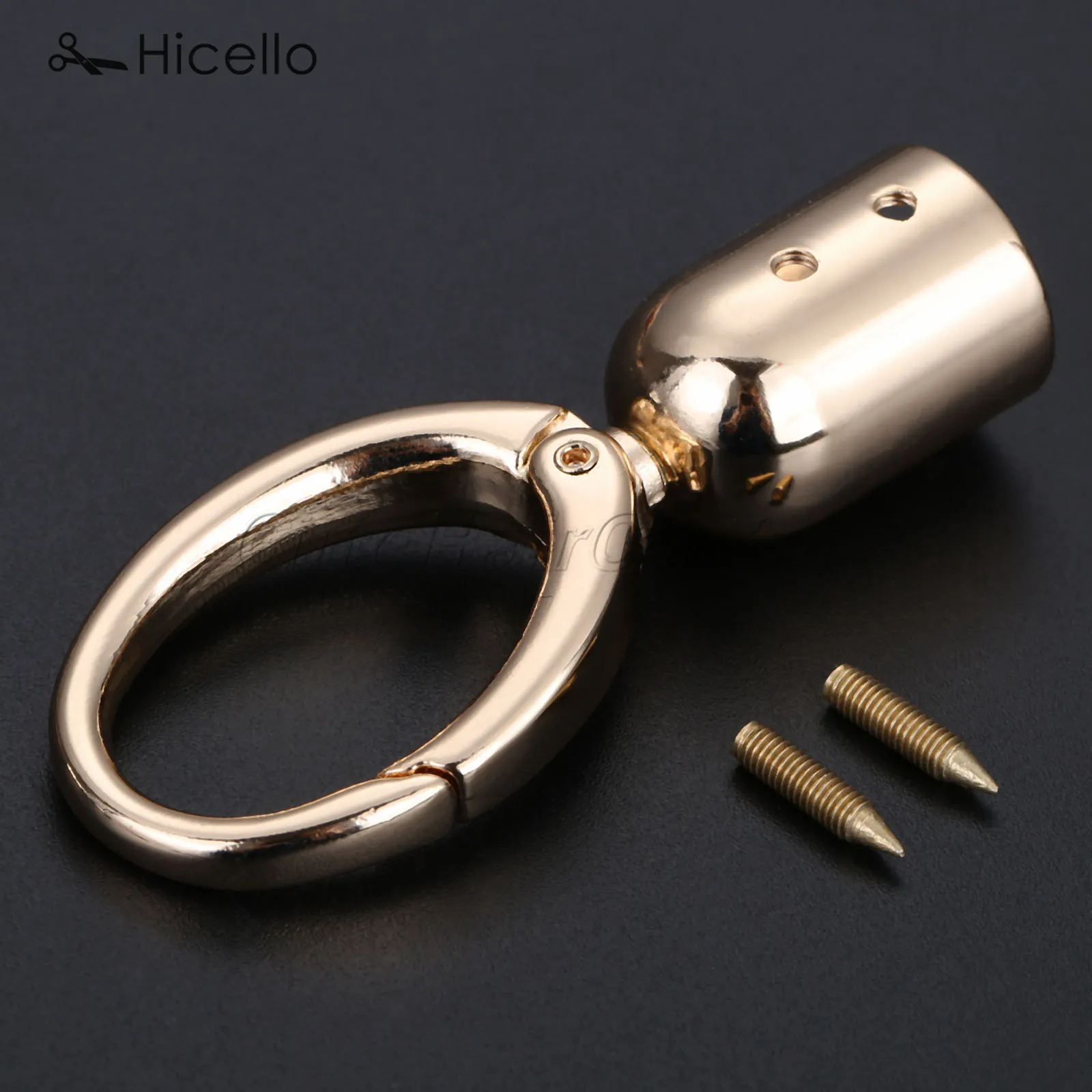 Metal Bag Buckle Snap Hook Spring-close gate Trigger DIY Key Chain Dog Leashes Hand Craft Belt Gold Silver Black Bronze Hicello