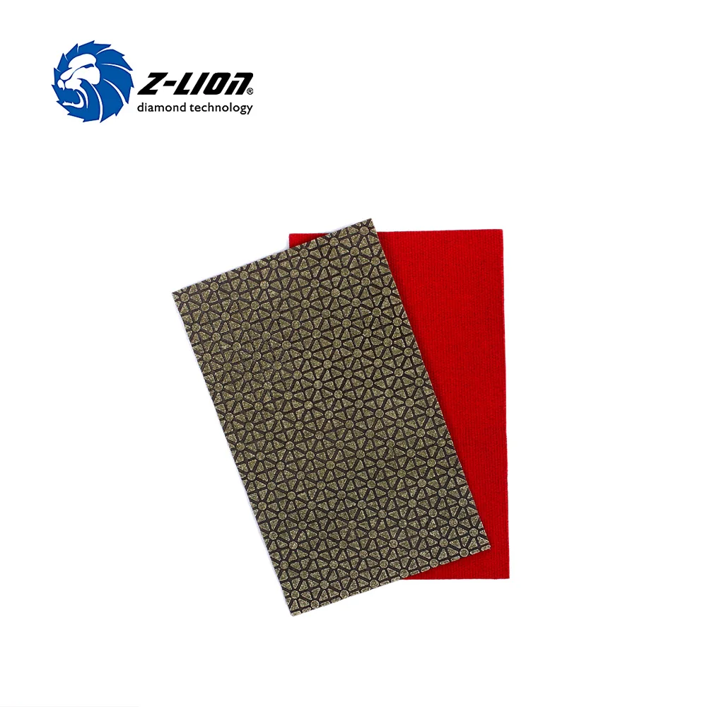 Z-LION 2 Sheets Diamond Sandpaper Electroplated Polishing Sheet Abrasive Sanding Paper Grit 60 120 200 400 Replacement Abrasive