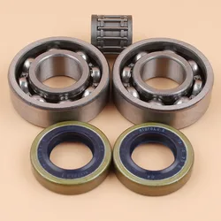Crankshaft Crank Ball Needle Bearing Oil Seals Kit For HUSQVARNA 61 66 266 268 272 XP 272XP Chainsaw