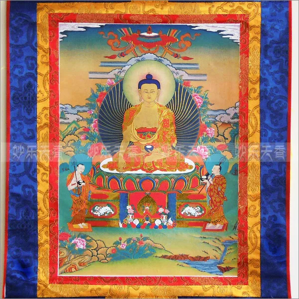 Imagem -03 - Pintura de Rolagem Retangular Tibetana Thangkas Pintura Decorativa Produção Fina Múltiplas Imagens Podem Ser Selecionadas