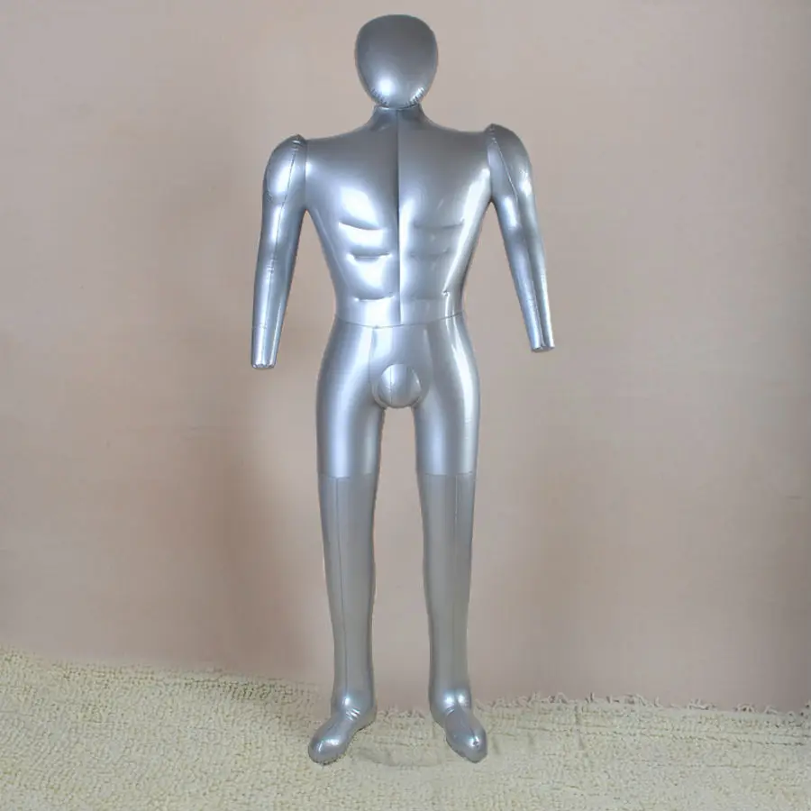 New 1 Pc Man Whole Body With Arm Inflatable Mannequin Fashion Male Dummy Torso Model 1028