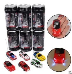 Hot Sale 8 Estilo Coke Can 1/63 mini drift RC led light Rádio Controle Remoto Micro Racing Car Kid's desktop Brinquedos Presentes