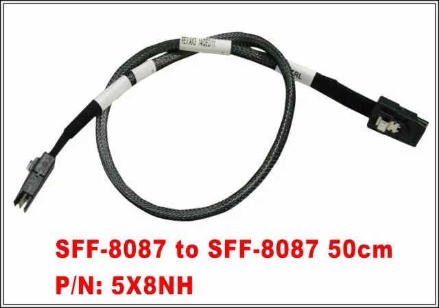 Free Shipping High Quality MiniSAS to MiniSAS SFF-8087 to SFF-8087 36Pin-36Pin Data Cable 50cm 05X8NH P/N C2100/C1100