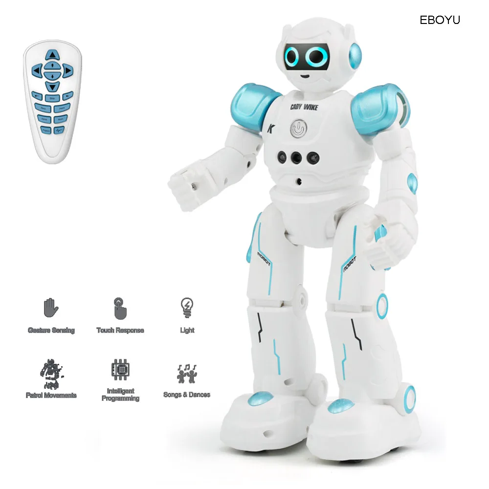 

JJR/C JJRC R11 Cady Wike Интеллектуальный радиоуправляемый робот с дистанционным управлением Программируемый датчик жеста музыкальная танцевальная игрушка для детей