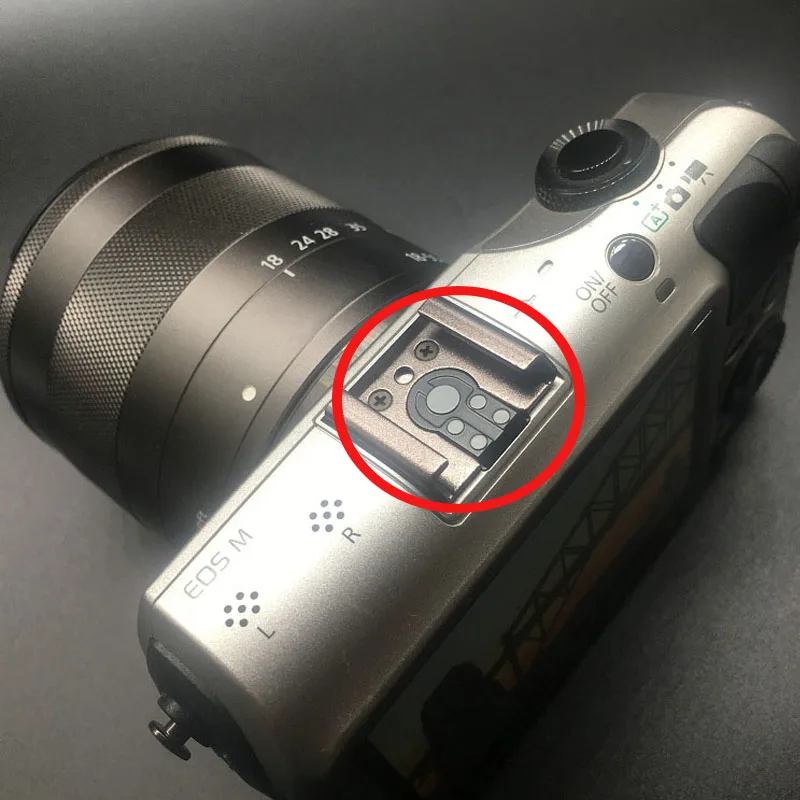 Ef-m eosm/m2/m3/m5/m6/m10 eos-m 미러리스 카메라 용 핫슈 커버, 5/10 개