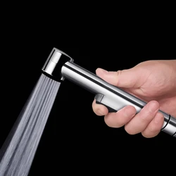 Toilet Handheld Bidet Sprayer Shattaf Cloth Diaper Sprayer ABS Polished Chrome Shower Head L15