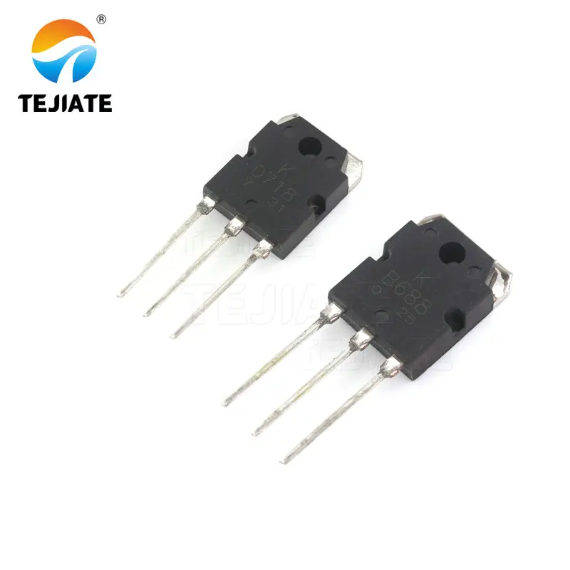 2pair 2SD718 2SB688 Transistor (2 x D718 + 2 x B688) New Audio Power Amplifier Matching Tube TO-3P