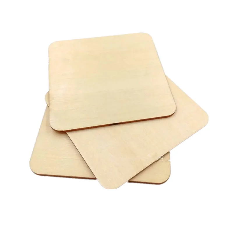 25pcs 60mm 2.36inch Unfinished Blank Wood Pieces Wooden Slices Unfinished Wood Cutouts for Wood Painting Carving