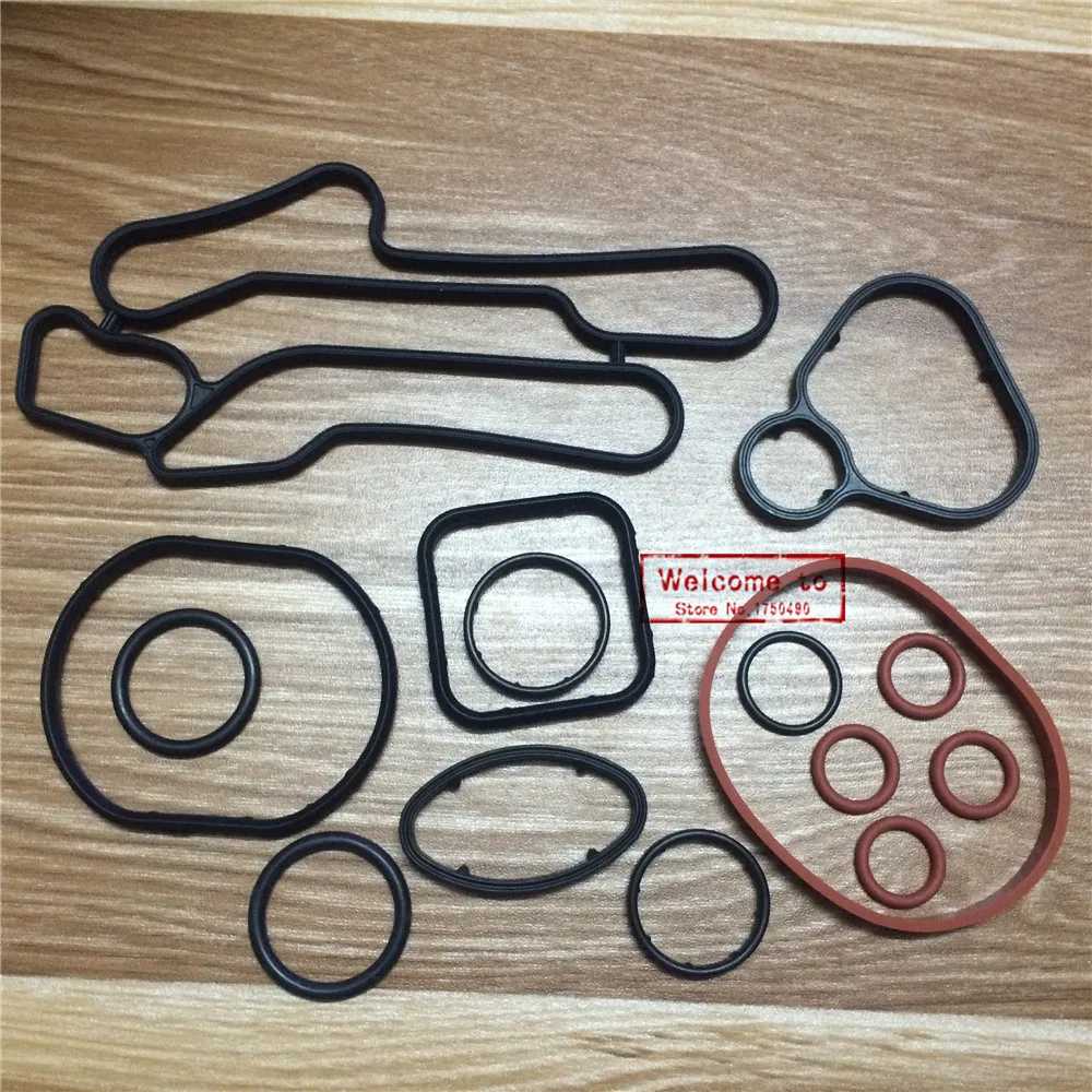 

(15pcs/set)Cooling System Seal kit Oil Cooler Gasket rubber seals O-ring set For Chevrolet CRUZE 1.6T PC PE 1.6T 55354073