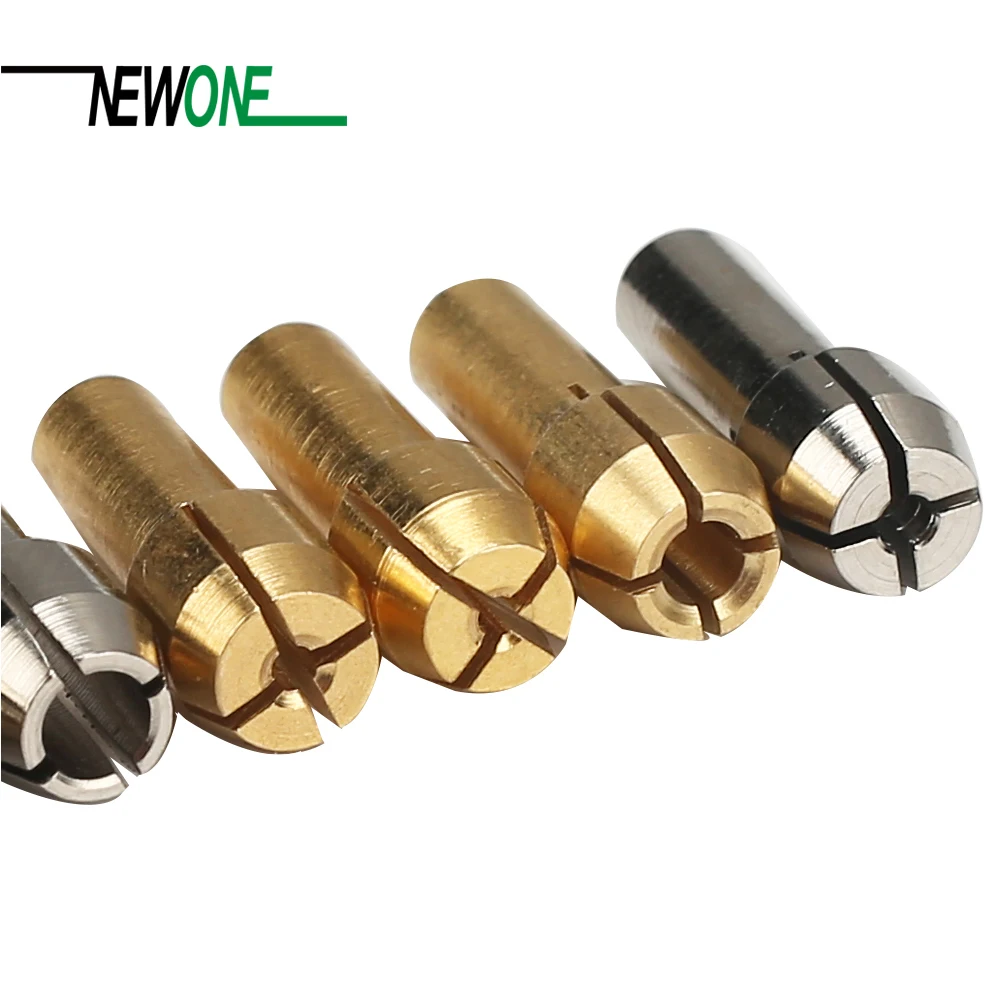 New 10Pcs Brass Drill Chucks Collet Bits 0.5-3.2mm 4.3mm Shank for Dremel Rotary Tool