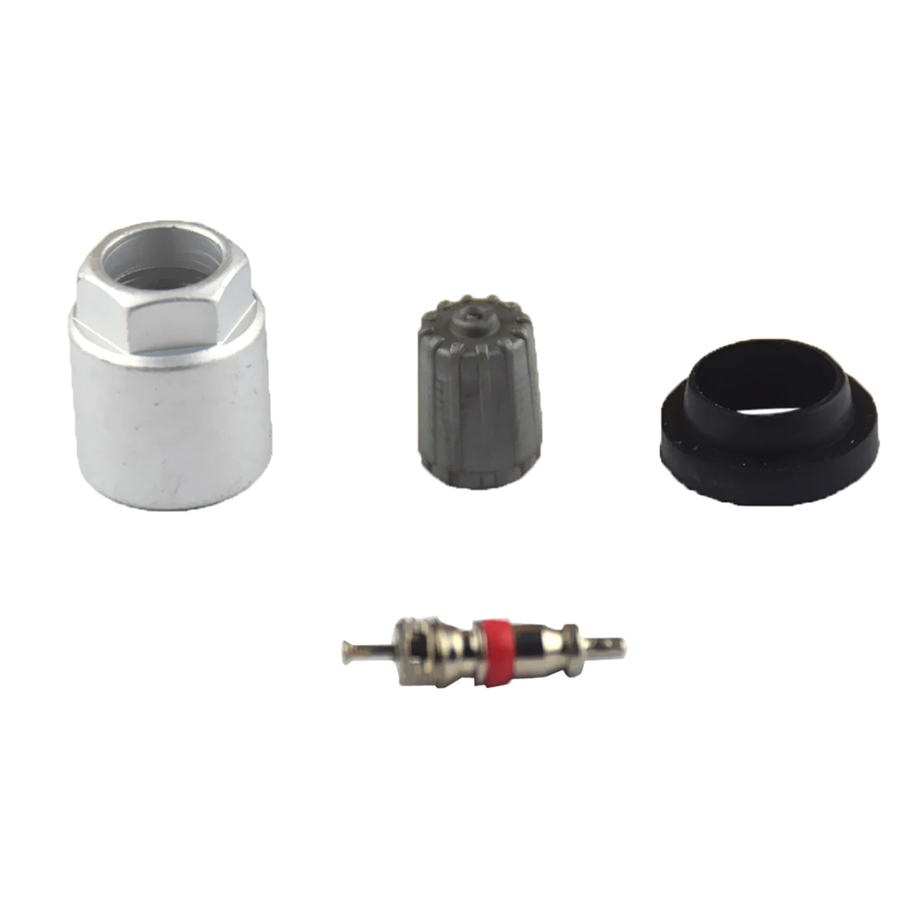 4 Pieces TPMS Tire Pressure Sensor Nut Valve Core Cap Gasket Kits Auto Replacement Parts Wheels Tires & Parts