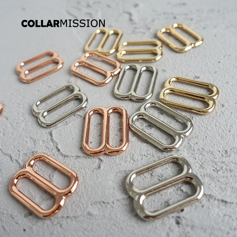 

100pcs/lot Adjustable buckle DIY accessory for 20mm sewing bag belt dog cat collar high quality plated metal buckle 3 colours