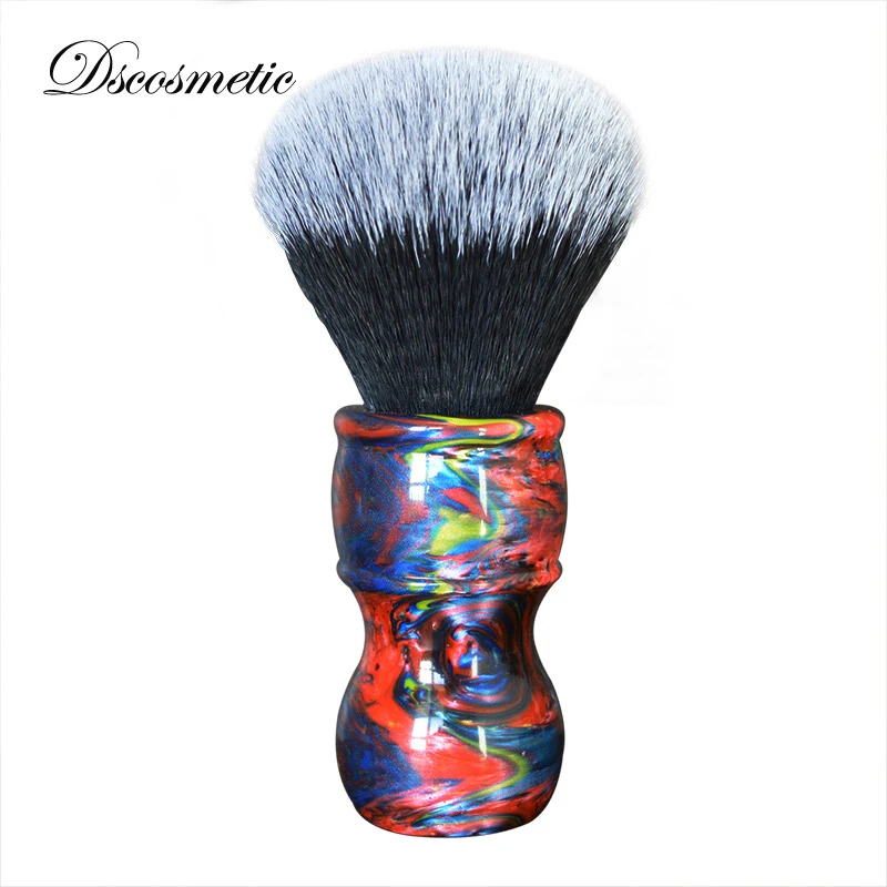 

Ds 26mm Big synthetic hair shaving brush Knots Colorful Resin Handle men wet Shaving Brush