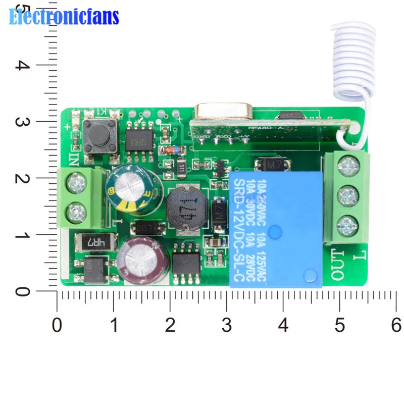 315MHZ 433MHz 315 433 MHZ DC 12V 220V 10A 1 Ch Channel Wireless RF Remote Control Board Transmitter Receiver Relay Switch Module