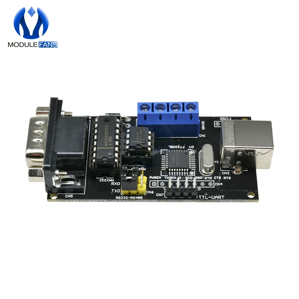 FT232BM/BL FTDI Standard USB Ke Serial RS232 TTL UART RS485 Converter DB9 Adapter Controller Module Board UNTUK Arduino