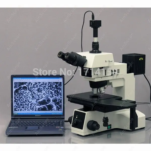 야금 현미경-AmScope 용품 50X-2000X Brightfield / Darkfield (BF/DF) 편광 야금 현미경