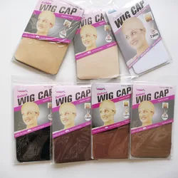 Bonnet de perruque en maille extensible, filets à cheveux extensibles, noir, marron, beige, 30 pièces, 15 sacs