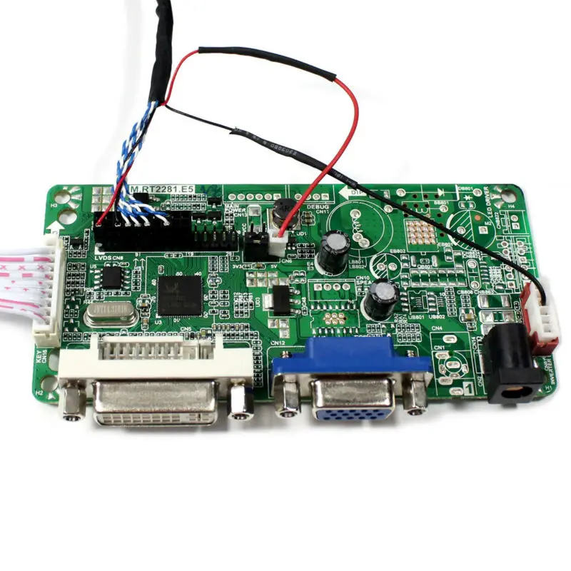 DVI VGA وحدة تحكم بشاشة إل سي دي مجلس RT2281 مع 5.6 بوصة AT056TN52 V3 640x480 لوحة ال سي دي
