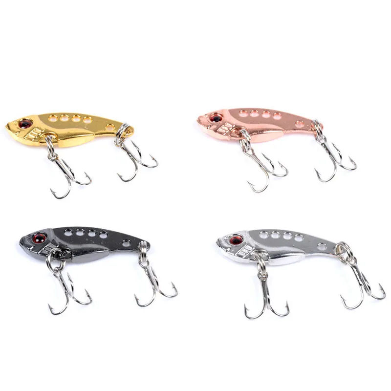 1 Pcs Metal VIB Lures 3.8/7/11g Vibrations Spoon Lure Fishing Bait Bass Artificial Hard Bait Cicada Lure VIB Bait 3D Eyes image 4