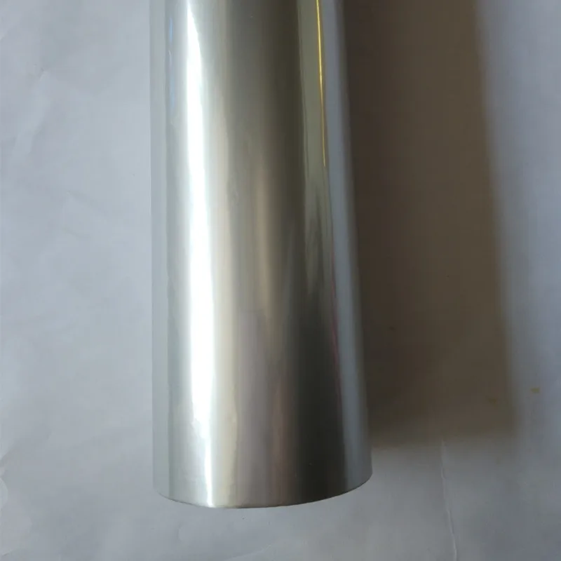 Hot stamping foil metallic matt silver color hot press on paper or plastic materials heat stamping film