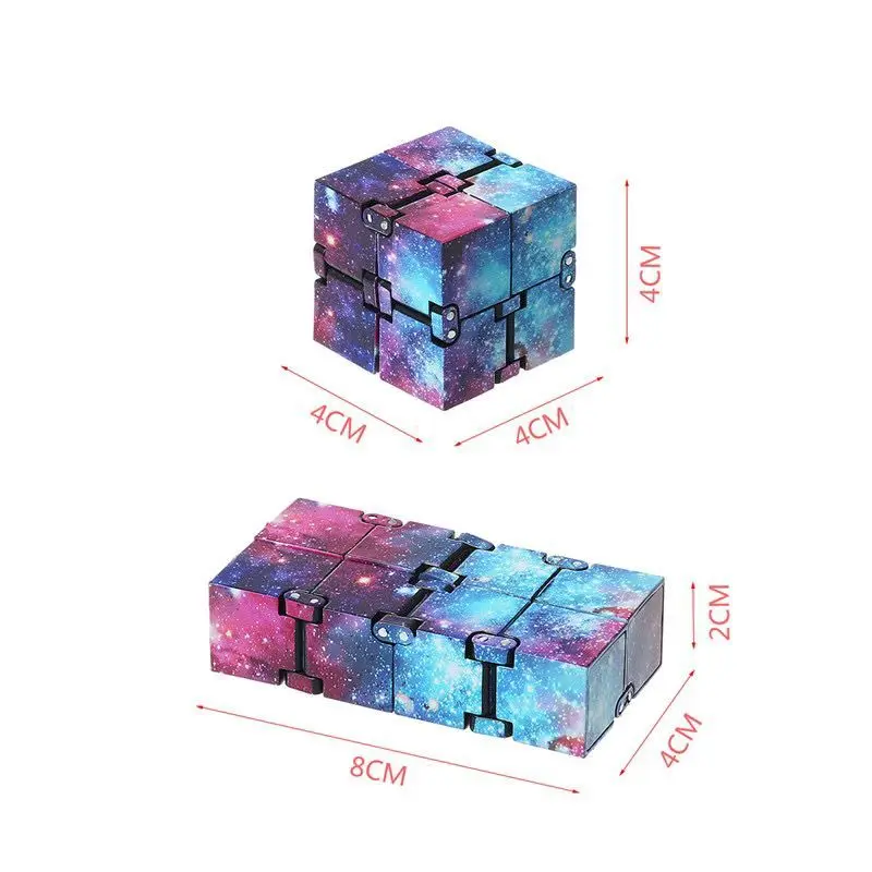 Cube magique Infinity pour enfants et adultes, jeu de société 2x2x2, Mini doigt EDC, bloc de soulagement du Stress, jouet amusant