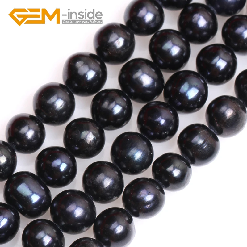 GEM-inside 7-8mm Genuine Cultured Pearl Beads DIY Bead Loose Bead For Bracelet Or Neckace Making Strand 35cm  Wholesale ! NEW!!