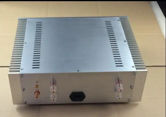 Nhôm Bạc Cả Hai Bên Tản Nhiệt Khuếch Đại Khung Xe Amp DIY Hộp 360*120*275