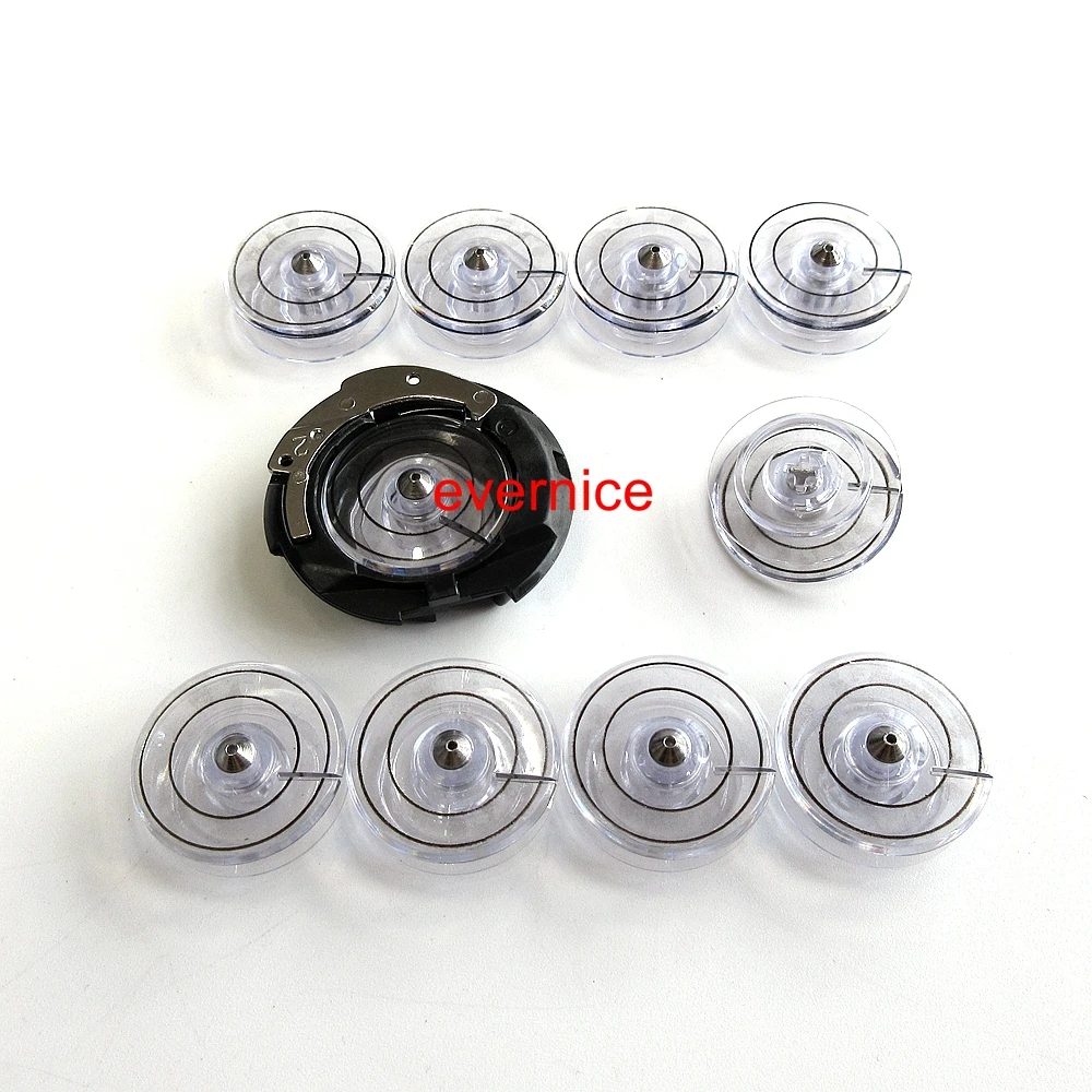 Bobbin Case+10 Bobbins #314662-001 For Singer 2010 Touchtronic 4613 4617 4623+