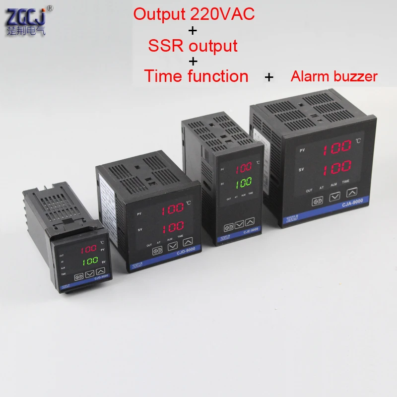 220VAC and SSR output Mask machine thermostat Temperature controller with buzzer alarm output and time function 0-9999 seconds