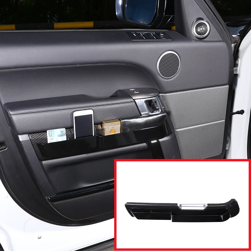 1 Pcs Replacement Parts Carbon Fiber Door Panel Storage Box For Land Rover Range Rover Sport 2014-2018